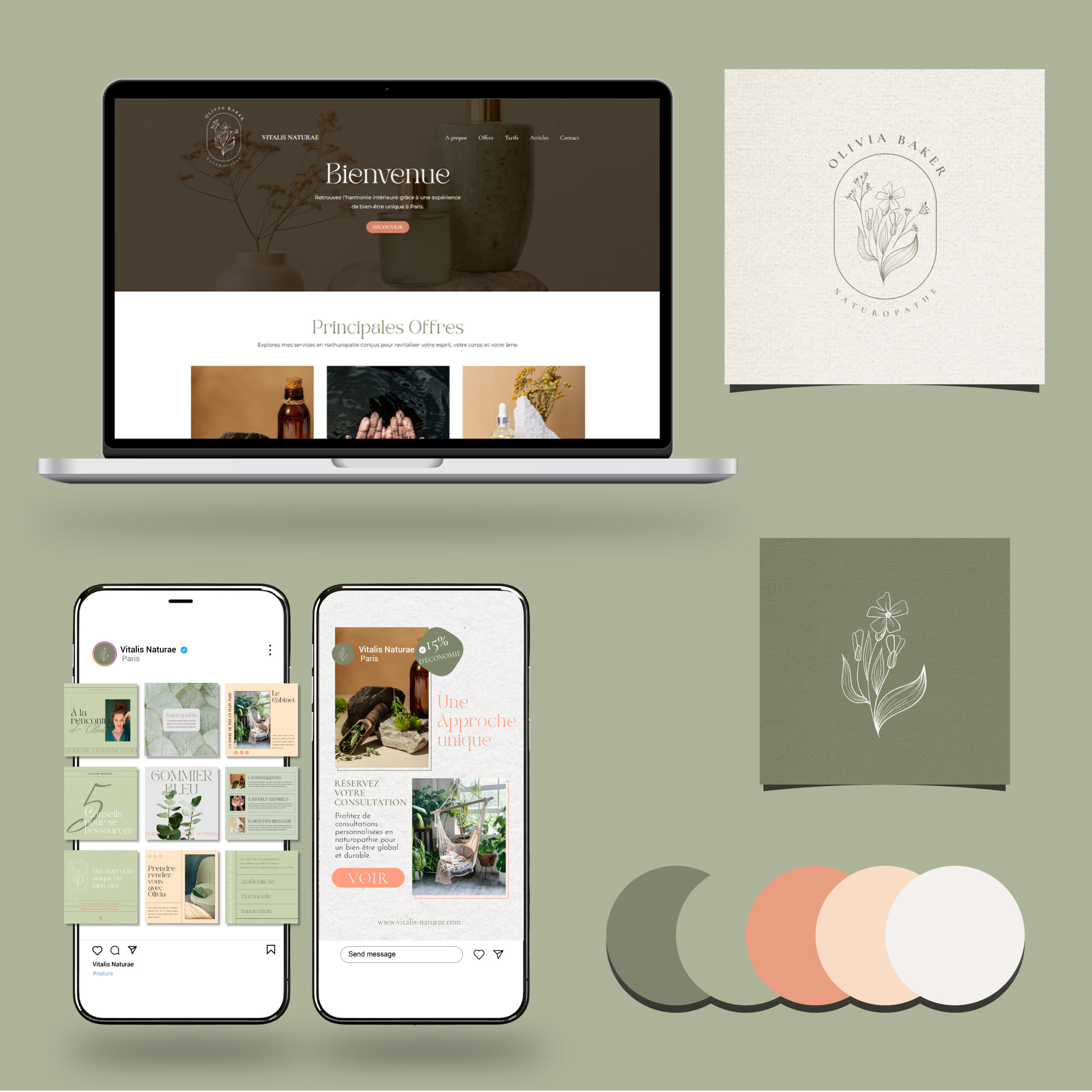 Visuels du contenu du pack web Vitalis Naturae