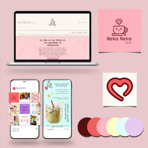 Visuels du contenu du pack web Neko Neko